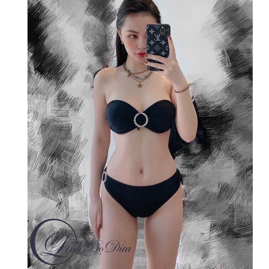 Bikini 2 mảnh đính Khoen Đá-secxy siu sang chảnh-bikinistore bộ sưu tập đồ bơi yêu thich nữ - Hàng mới về