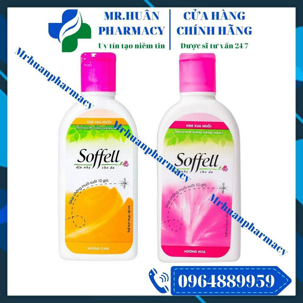 Kem Chống muỗi Soffell 60ml - Làm cho muỗi tránh xa bạn trong suốt thời gian 10 giờ mà vẫn giữ cho làn da mềm mại