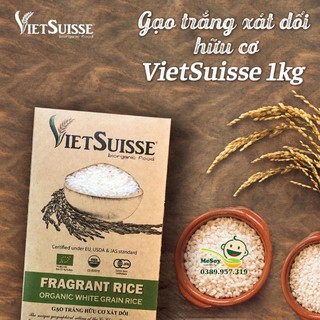 Gạo trắng xát dối hữu cơ VietSuisse 1kg
