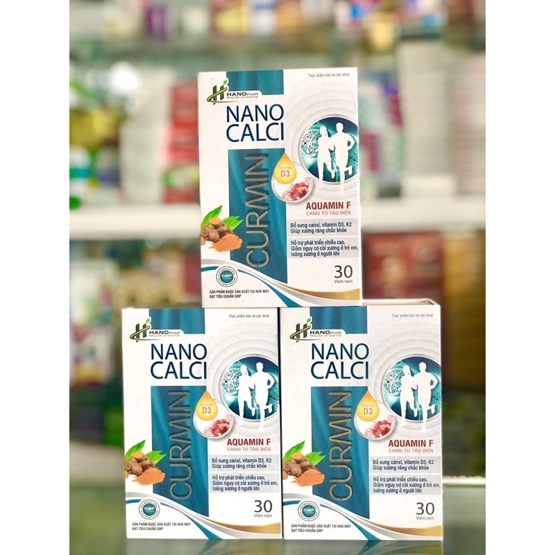 NANO CALCI CURMIN  - PHÁT TRIỂN CHIỀU CAO, GIẢM CÒI XƯƠNG, LOÃNG XƯƠNG