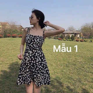 Đầm xòe hai dây