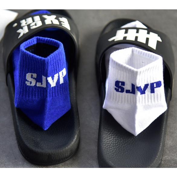 Vớ Tất cổ lửng Unisex chữ SJVP phong cách thể thao, năng động.