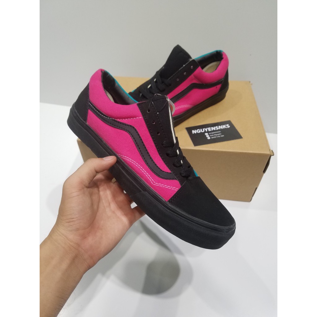 [Ảnh thật ] Giày sneaker nam nữ vans xanh hồng vnxk .