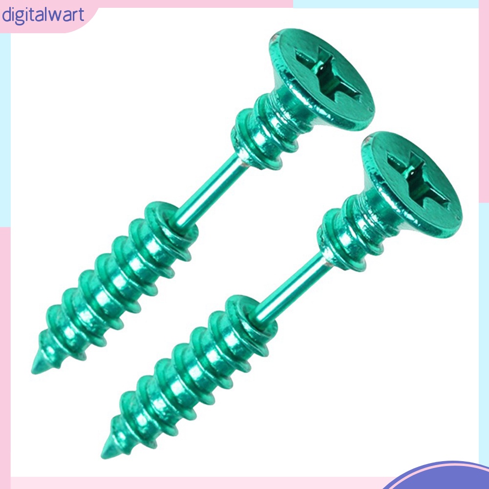 Hoa Tai Kim Loại Hình Vít Đính Đinh Tán Thời Trang Unisex