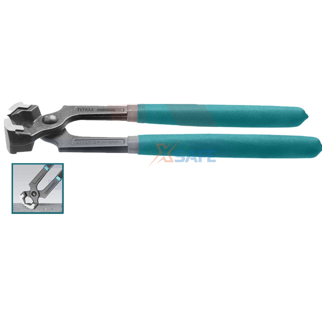 Kìm càng cua đầu lớn TOTAL THT290801 size 8 inch/200 mm Kềm càng cua thép Cr-V không rỉ siêu cứng, kẹp, cắt, gắp, giữ