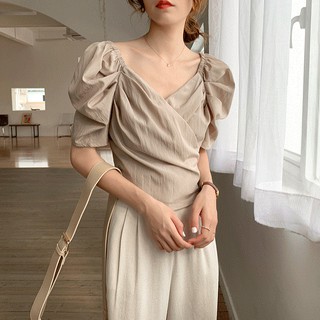 [ BEST SELLER HÈ ] ÁO CỔ CHỮ V QUẤN NGỰC CỘT EO SIÊU HOT MÙA HÈ - SLIM TOP