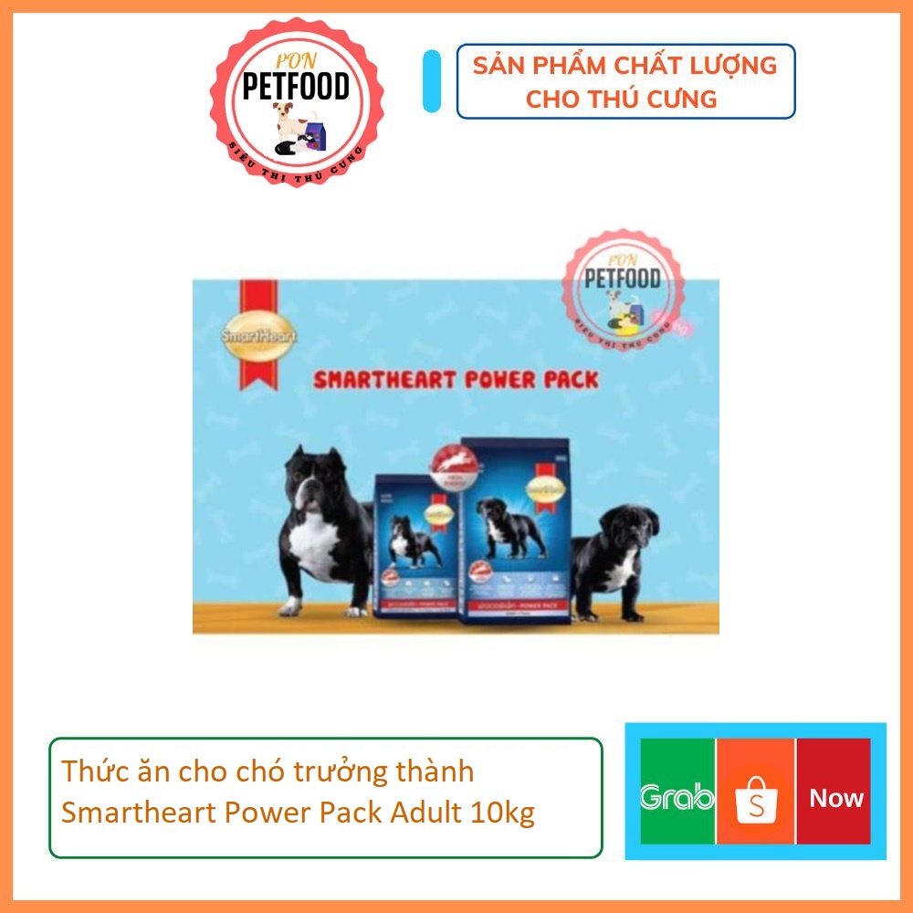 Thức ăn cho chó trưởng thành Smartheart Power Pack Adult 10kg