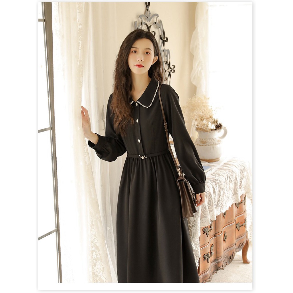 Đầm nữ tay lở phối ren chất liệu đũi cao cấp sang chảnh sành điệu