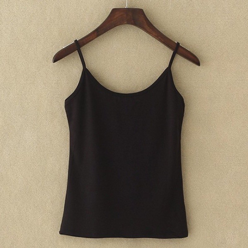 Áo 2 Dây Cotton 2021 Basic Áo Nữ Hai Dây Quảng Châu Mát Mẻ Mùa Hè T2B8