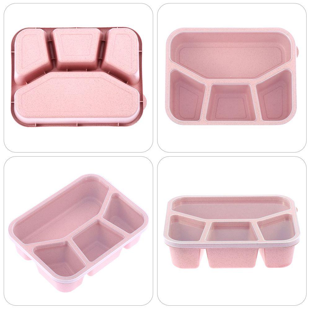 Hộp Đựng Cơm Trưa Chất Liệu Rơm Lúa Mì Tiện Dụng Mang Theo Du Lịch Dã Ngoại