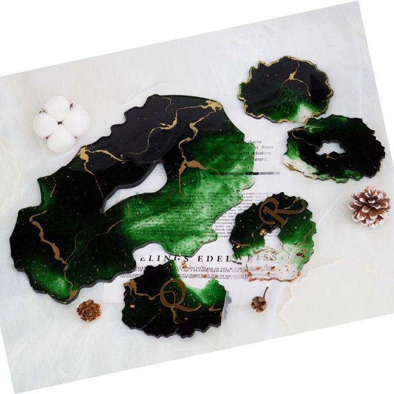 Khuôn Silicone Làm Đế Lót Ly Hình Tròn Cỡ Lớn Tiện Dụng