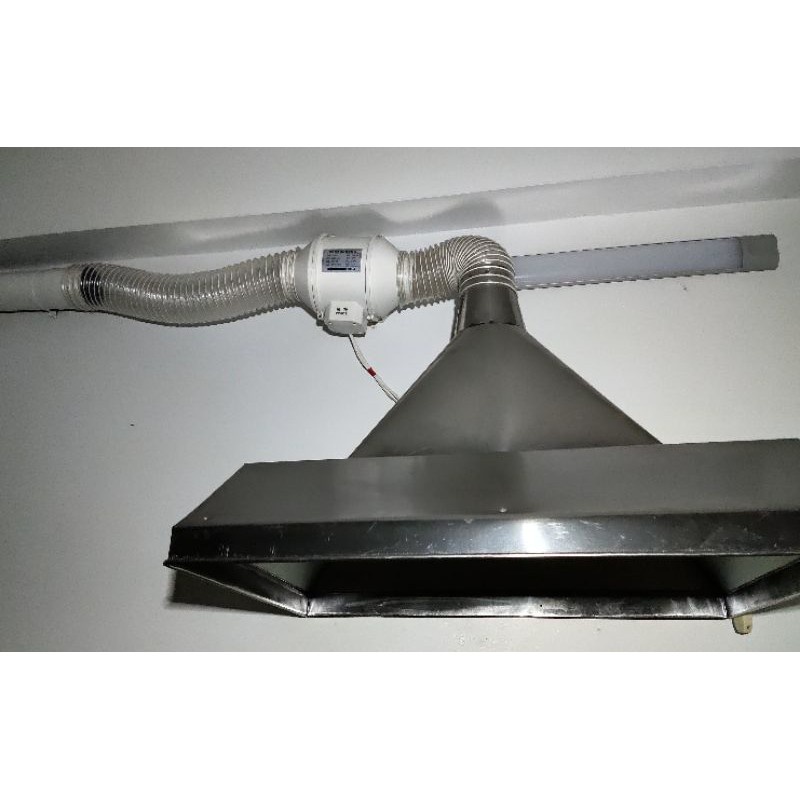 Ống hút mùi hút bụi thông gió đường kính 150mm  nhựa PVC trong suốt lõi thép lò xo siêu bền tiện dụng