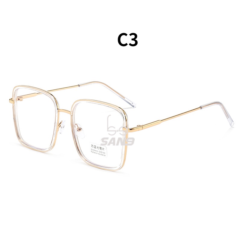 Mắt kính gọng vuông chống ánh sáng xanh từ máy tính