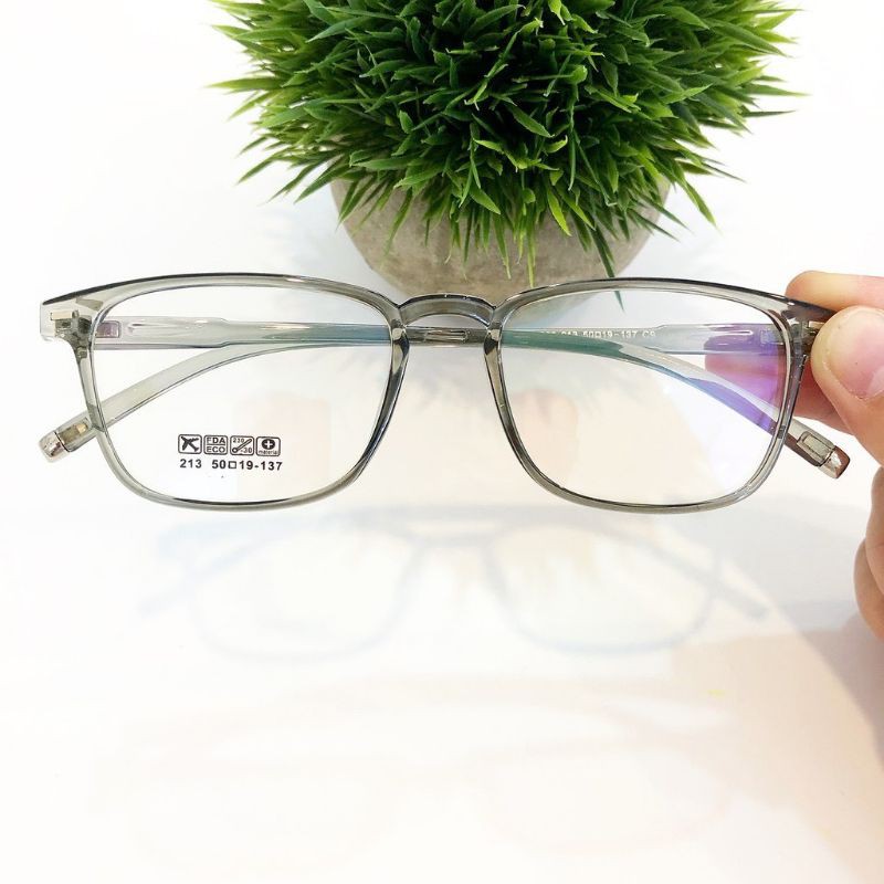 Gọng kính cận vuông nam nữ chất liệu nhựa dẻo 213 – Tiệm kính Candy | BigBuy360 - bigbuy360.vn