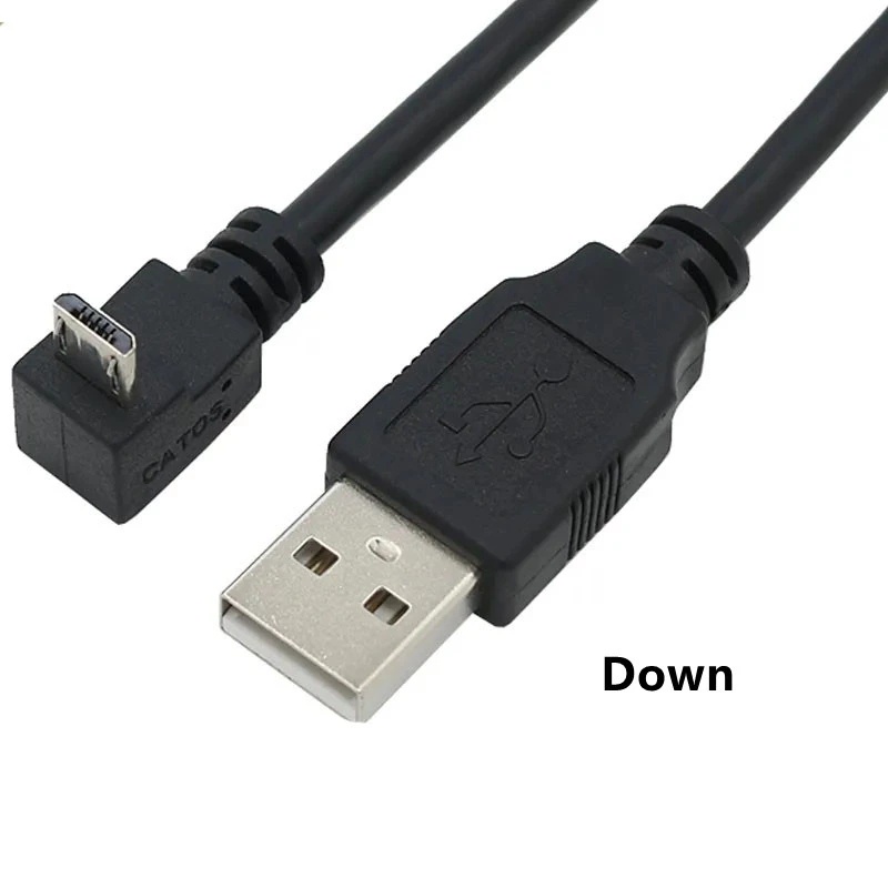 Cáp Sạc Đầu Bẻ Góc 90 Độ Cổng Micro USB Sang USB 25cm 50cm