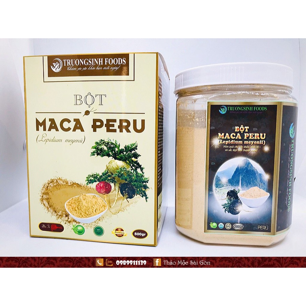{Nhập khẩu chính hãng} Bột maca đen hũ 500gr ( chuẩn Peru )