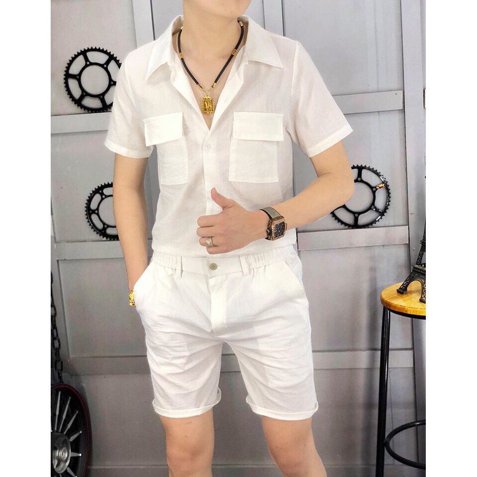 Mã FAMAYMA giảm 10K đơn từ 50K] Quần áo đũi nam chất vải đũi xước hàng xuất xịn mát nhẹ mặc hè- STARSKY BH21 | BigBuy360 - bigbuy360.vn