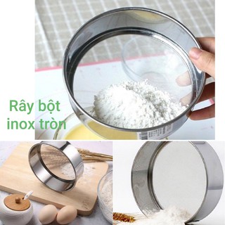 Rây bột tròn inox cầm tay