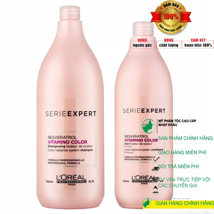 Dầu xả dành cho tóc nhuộm L'oreal Vitamino Color Conditioner 750ml new 2022