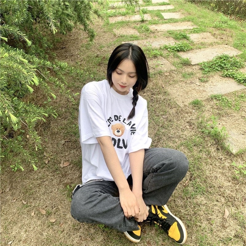 Áo thun phông nam nữ PINK tay lỡ form rộng ADLV Unisex