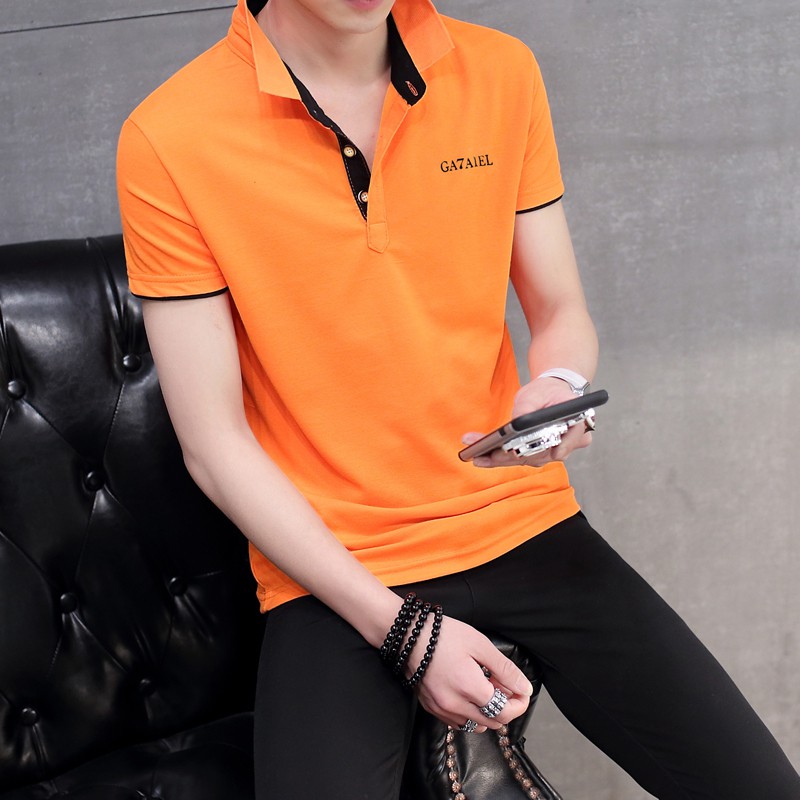 Áo phông nam có cổ ngắn tay thời trang hàn quốc trẻ trung đẹp | BigBuy360 - bigbuy360.vn