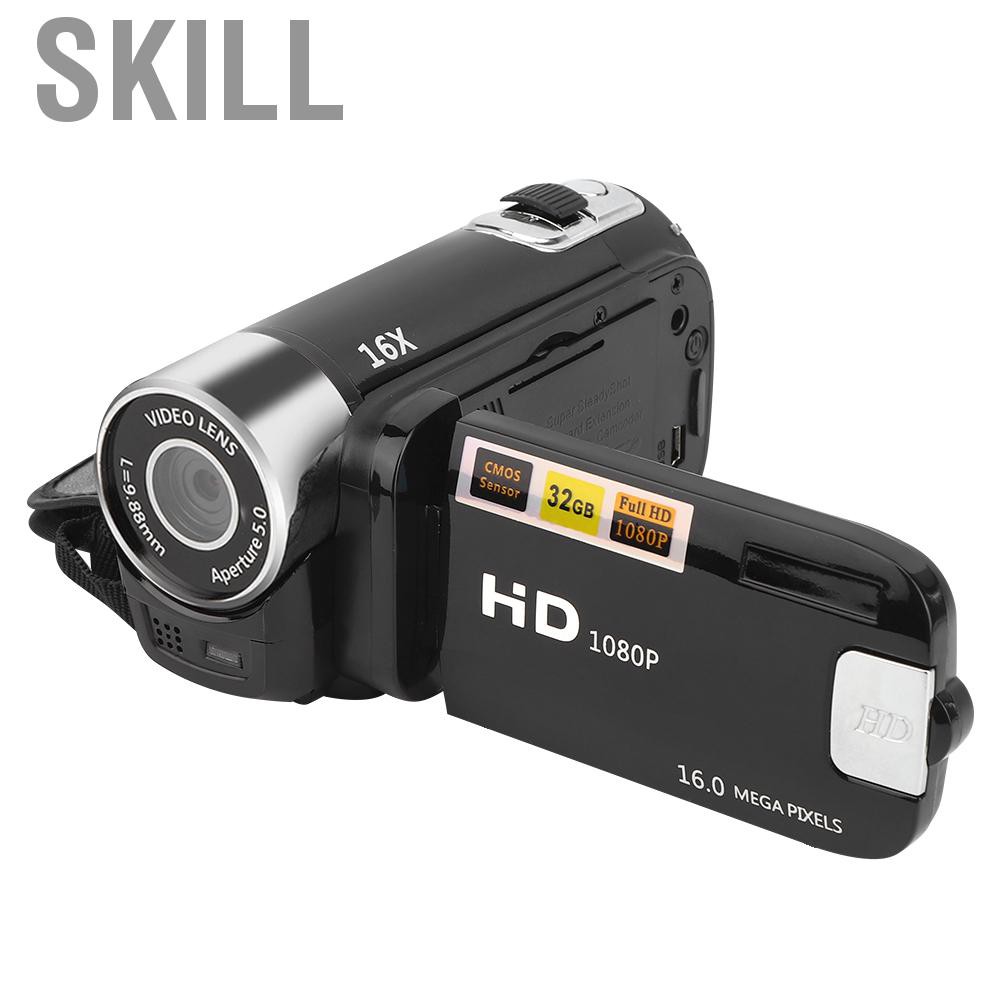 Máy quay video kỹ thuật số màn hình Lcd 2.4inch phóng đại 16x 32gb