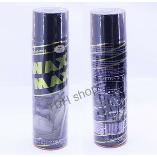 Bình Xịt Đánh Bóng Và Làm Sạch Wax Max, Làm Sạch Nội Thất Ô tô, Chai Vệ Sinh Đồ Da