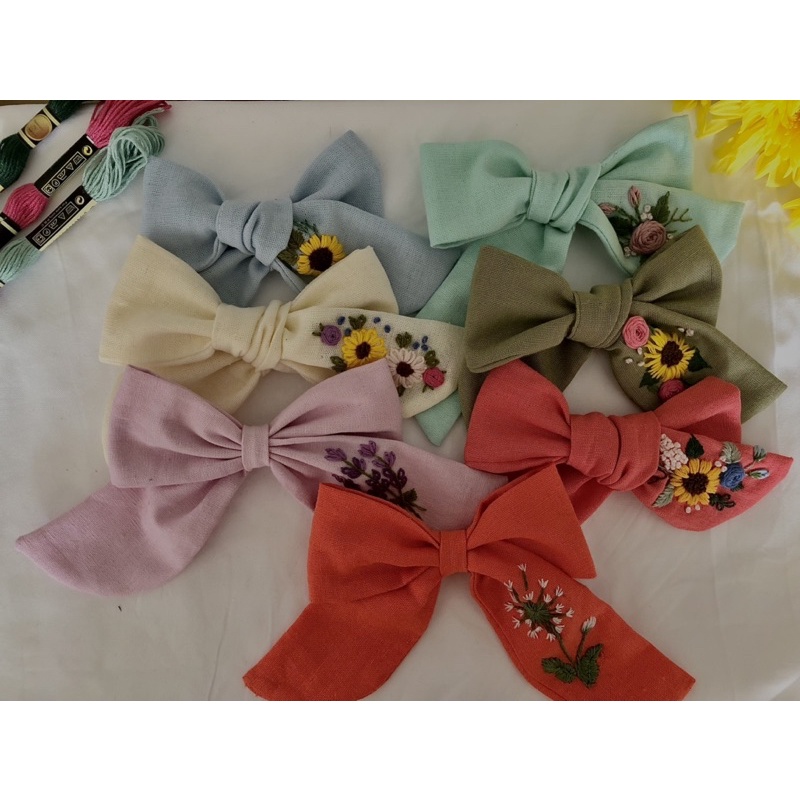 Dây cột tóc thêu tay