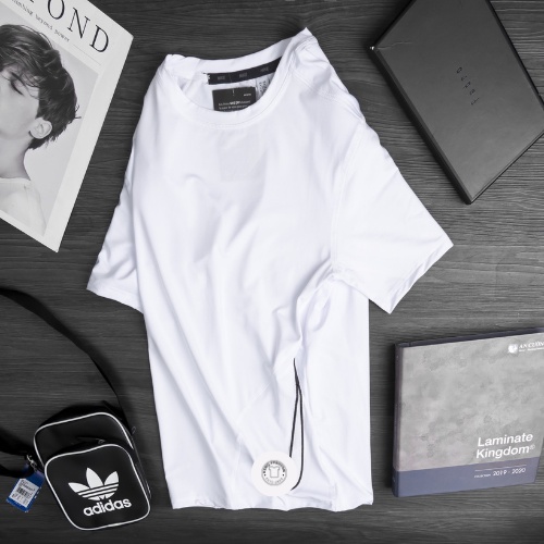 Áo thun nam thể thao A03, áo phông nam chất thun lạnh co giãn 4 chiều mặc mát thấm hút logo thêu