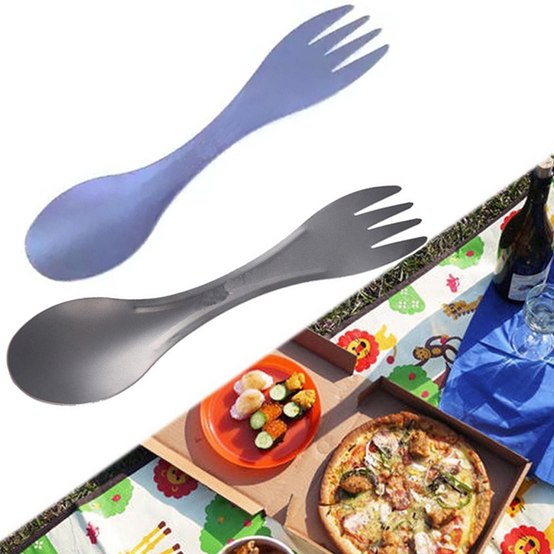 Muỗng nĩa 2 đầu bằng titan thích hợp cho dã ngoại