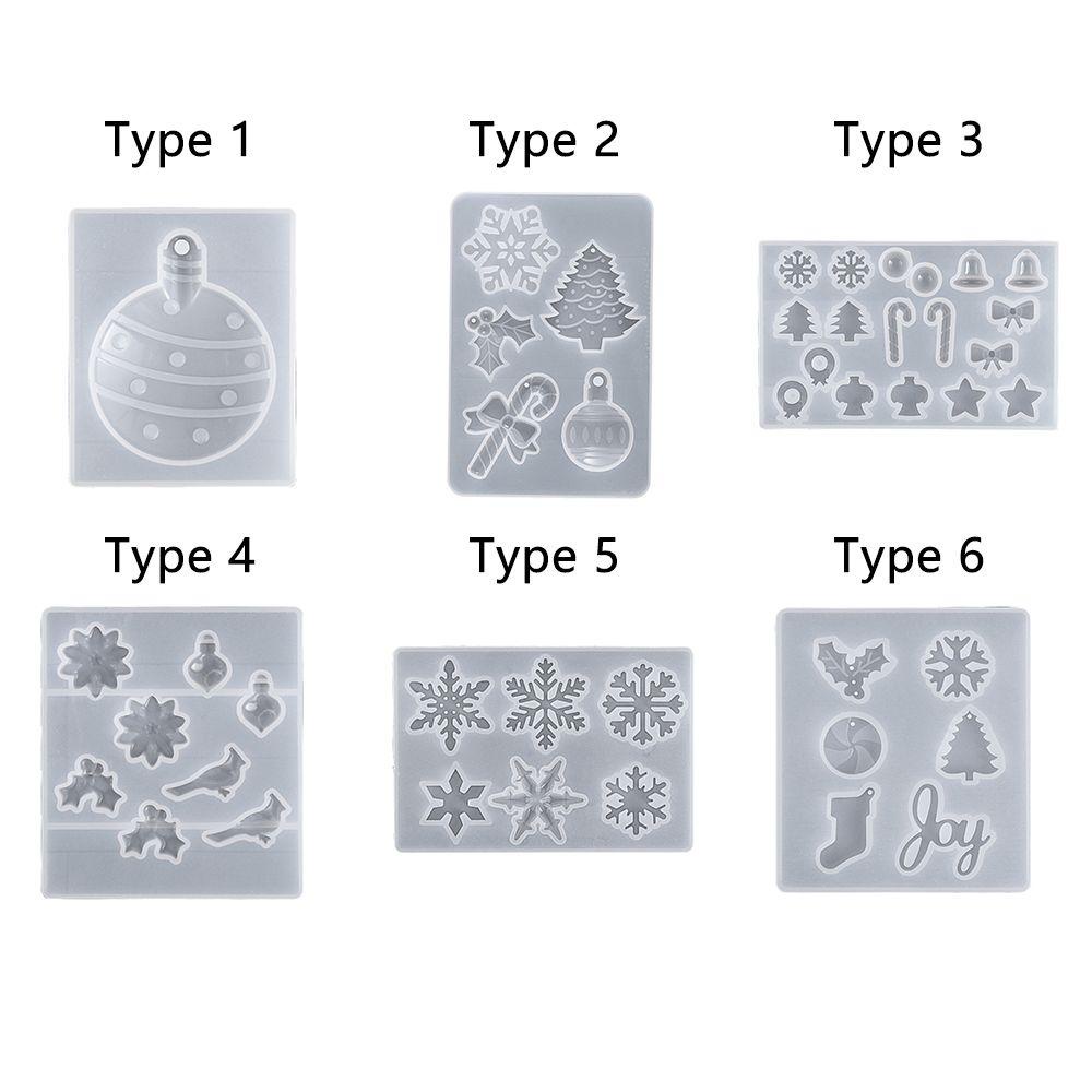 Khuôn Silicone Làm Trang Sức Treo Cây Thông Giáng Sinh