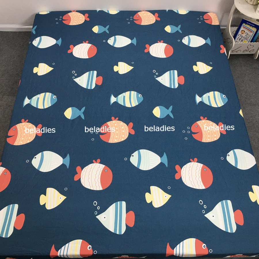 Ga chống thấm cotton chống thấm nước bảo vệ đệm 2 trong 1 nằm trực tiếp kích thước 2m2 hoặc 1m2