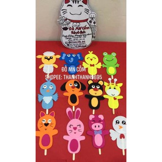 rối que, rối kể chuyện mầm non ( dài 17 - 23 cm ) chưa tính que