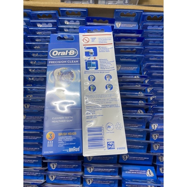 Đầu bàn chải điện thay thế, bàn chải điện oral-B precision made in Germany