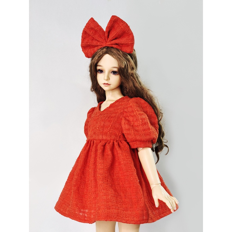 Đầm Búp Bê BJD 26-60cm 1/3 1/4 1/6 Kèm Băng Đô Xinh Xắn