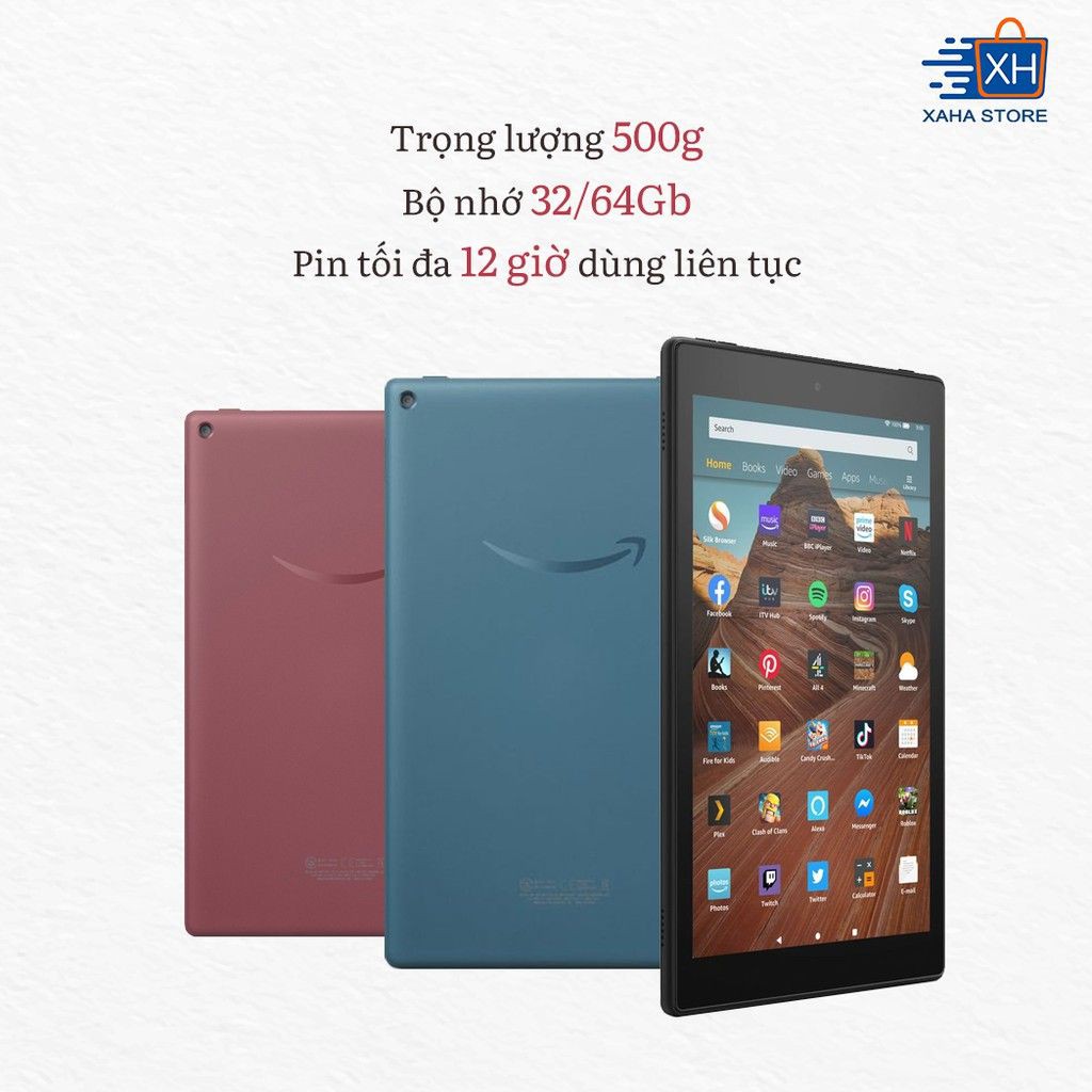  Máy tính bảng Kindle Fire HD 10 - 2019 - 9th generation - dung lượng 64GB - Chính hãng | BigBuy360 - bigbuy360.vn