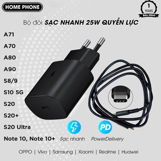 Sạc nhanh Samsung 25w dây cáp sạc Type c tương thích ss A70/A80/A90/NOTE10/S20/S21 BS-SS25W-02
