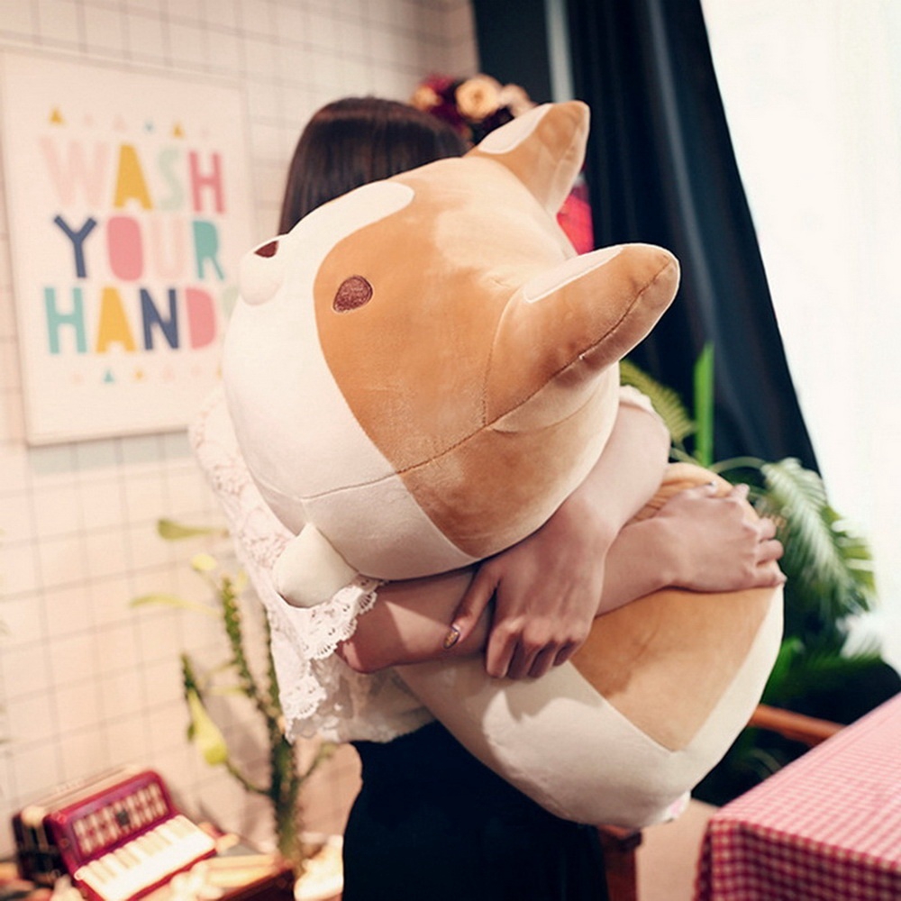 Chó Corgi Nhồi Bông Mềm Mại Dễ Thương