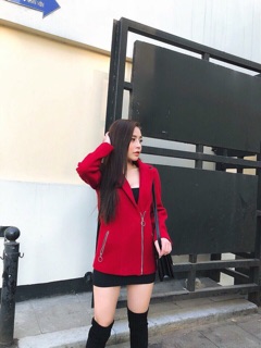 Áo dạ kéo khoá