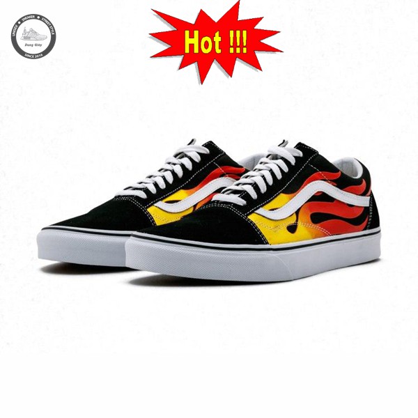 Có Video - VANS LỬA  - GIÀY THỂ THAO NAM NỮ