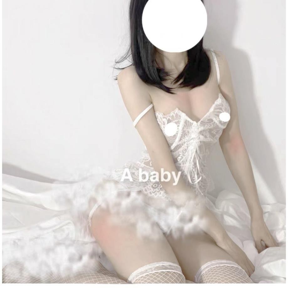 Bộ ngủ body ren quyến rũ, cực tôn dáng, bodysuit ren kèm kẹp, garter corset ren sexy [gc01] | BigBuy360 - bigbuy360.vn