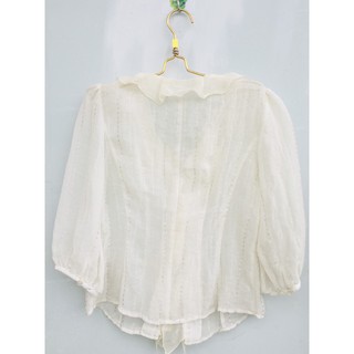 Áo sơ mi nữ cổ bèo size M