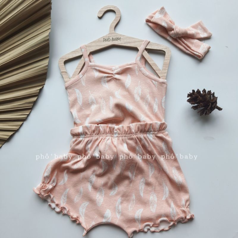 Bộ 2 dây bé gái dễ thương mềm mát