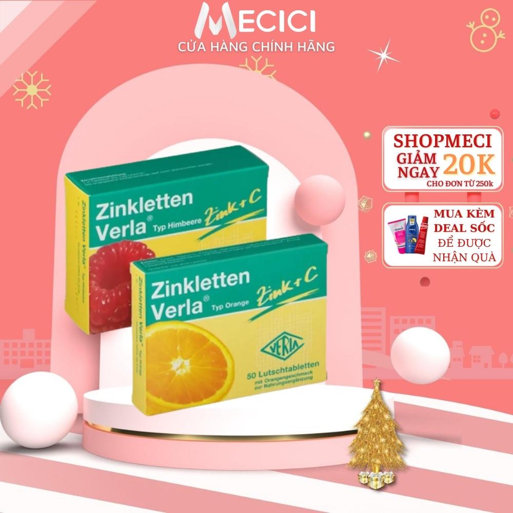 Viên ngậm bổ sung kẽm và vitamin C Zinkletten Verla cho trẻ lười ăn, rối loạn giấc ngủ, tăng đề kháng, 50v - Shop Mecici