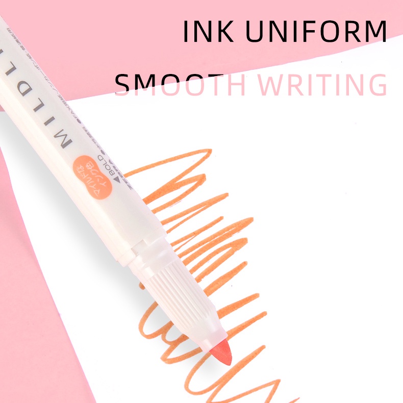 Bộ 5 Bút Dạ Quang Họa Tiết Ngựa Vằn Nhật Bản Xinh Xắn