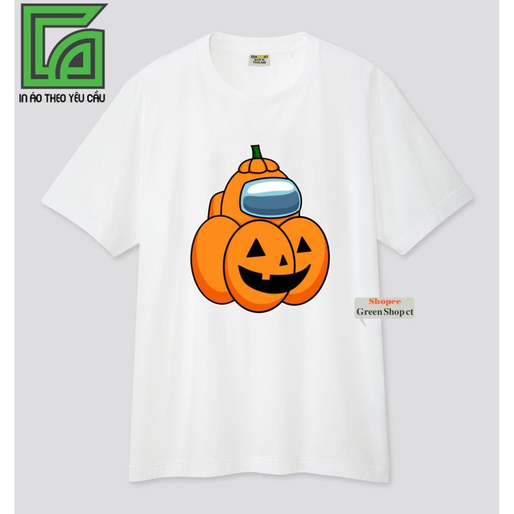 SALE- (HOT);Áo Thun Among Us Halloween Vải Thái S129 - áo game