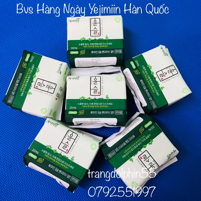 Băng vệ sinh hàng ngày Yejimin Hàn Quốc