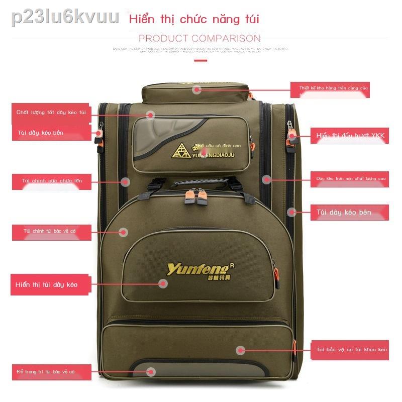 ✙ HOT- p23lu6kvuuTúi đựng đồ câu cá Túi cần không thấm nước Đa chức năng Công suất lớn Ba lô ghế thông quan