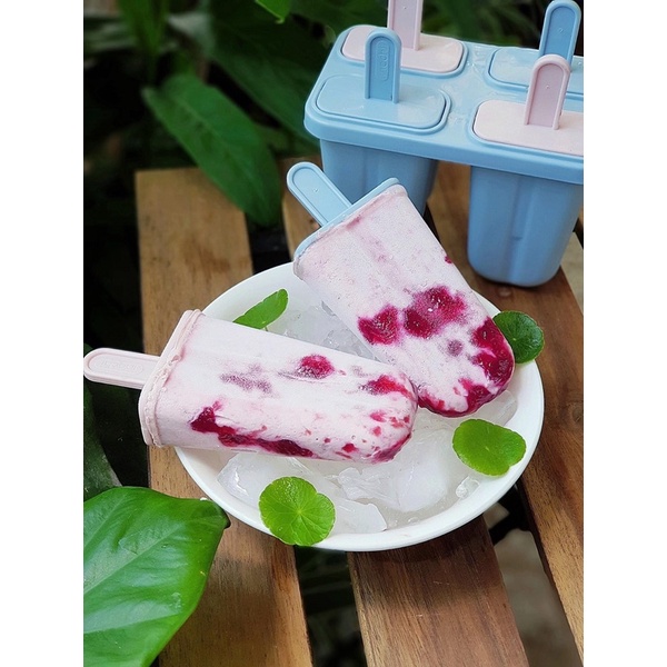 Khuôn làm kem Kari INOCHI, không dính thành đá lấy kem dễ dàng. GIAO MÀU NGẪU NHIÊN