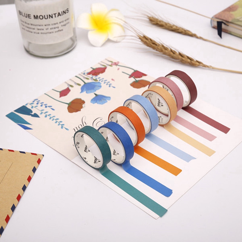 Set 6 Cuộn Băng Dán Trang Trí Phong Cách Nhật Bản